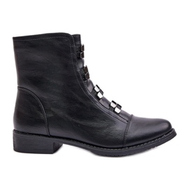 Jezzi Botas aislantes con cremallera para mujer Evalith negras negro
