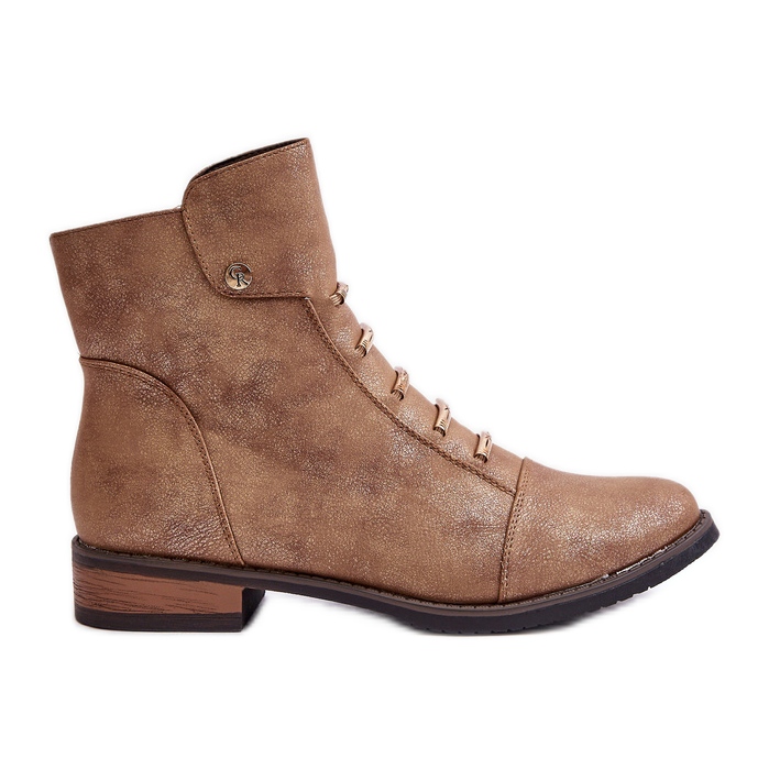 Jezzi Botas planas aislantes para mujer, Labise dorado Jezzi Botas planas aislantes para mujer, Labise dorado