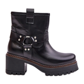 Botas Mujer Piel Con Cremallera Lewski 3435 Negro