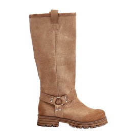 Botas por encima de la rodilla mujer ante Lewski 3615 Beige