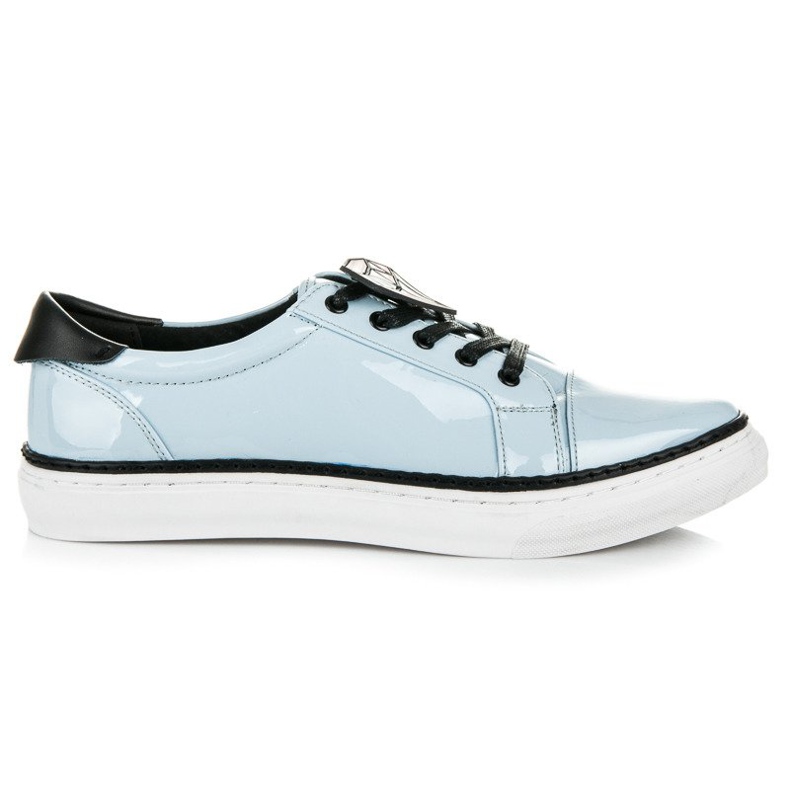 Betler Zapatillas deportivas lacadas con diamantes azul