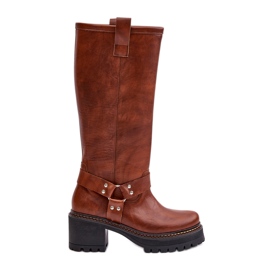 Lewski Shoes Botas Altas Mujer Piel Lewski 3432 Camel marrón