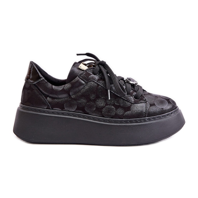 Deportivas de Piel con Plataforma Maciejka 06191-42 Negro