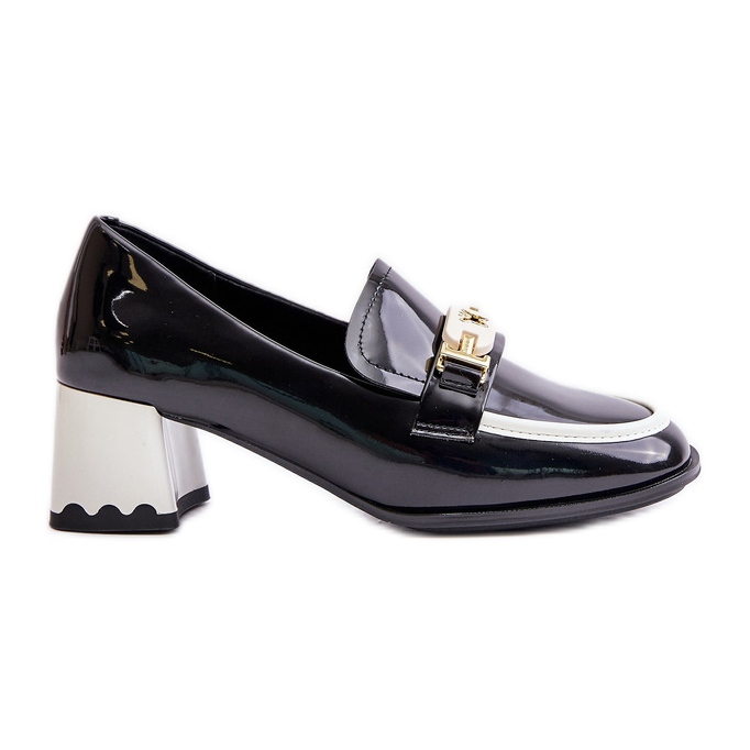Zapatos De Mujer Lacados Con Tacón Alto Con Decoración Artiker 55C1002 Negro