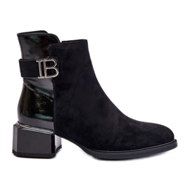 S.Barski Botas Elegantes De Tacón Alto Con Aislamiento MR880-040 Negro