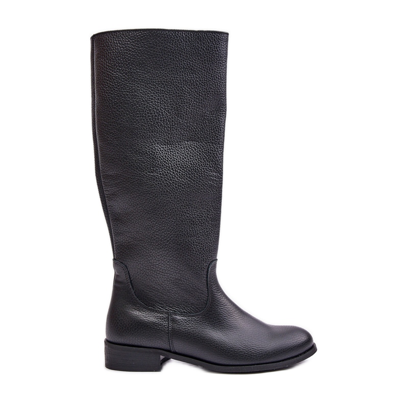 Lewski Botas Media Caña Mujer Piel Cremallera Izquierda 3616 Negro