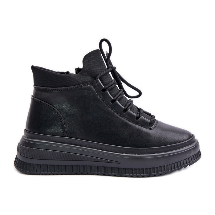 Deportivas Ligeras de Piel con Plataforma Artiker 55C1041 Negro