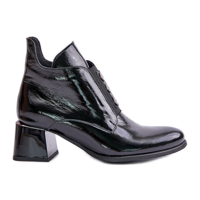 Zazoo 60504 Botines De Charol, Aislados, Negro
