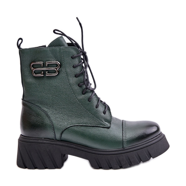 Zazoo 60486 Botas de trabajo de cuero con aislamiento, verde oscuro Zazoo 60486 Botas de trabajo de cuero con aislamiento, verde oscuro