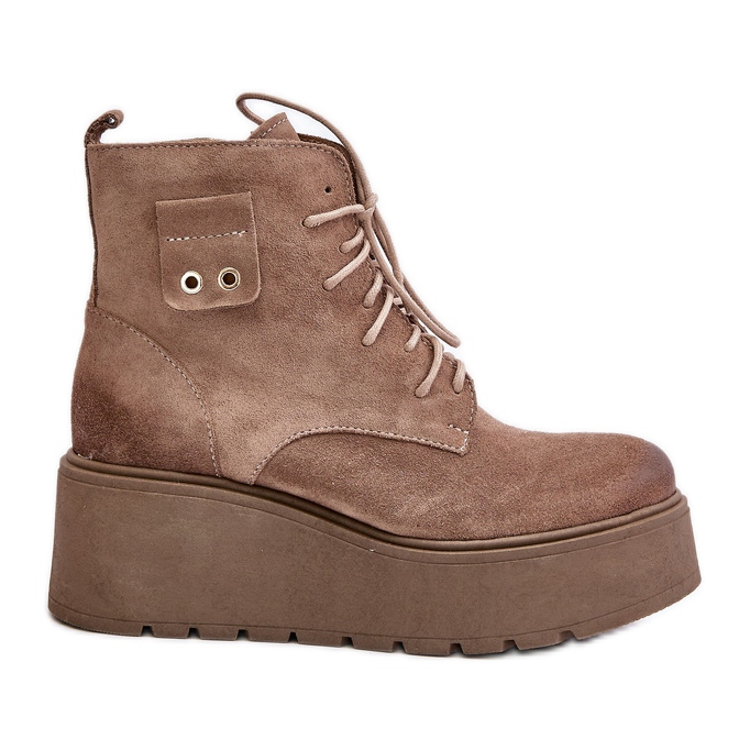 Zazoo 60499 Botas De Mujer De Ante Con Plataforma Y Cuñas Beige Cálido Zazoo 60499 Botas De Mujer De Ante Con Plataforma Y Cuñas Beige Cálido