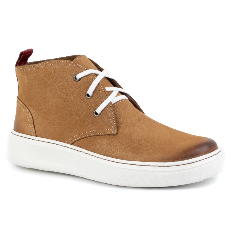 Zapatos chukka hombre piel KAMPOL 109/410 Sw marrón beige