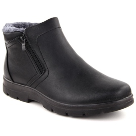 Botas aislantes para hombre con cremallera, negras Unisoft 8005 negro