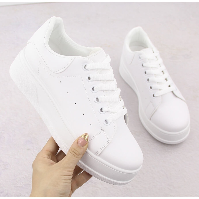 Deportiva mujer plataforma blanca Sabatina 0974 blanco