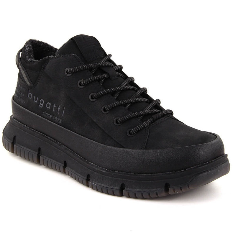 Botas altas con aislamiento para hombre, negras Bugatti OO153100 negro