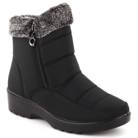 Botas de nieve de mujer con pelo, negro, Vinceza 86231