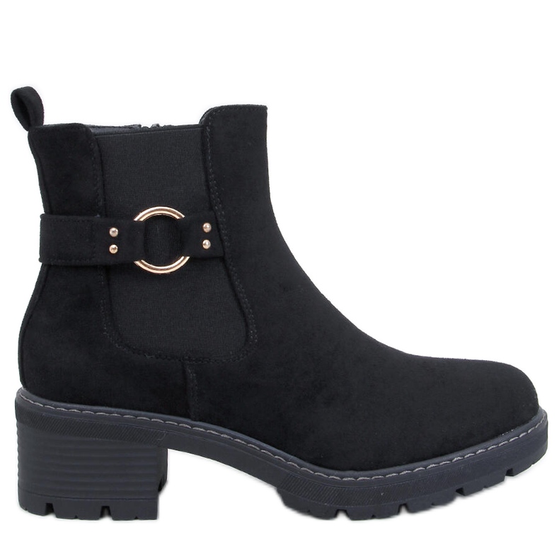 Botas Chelsea de tacón bajo Airon Black negro