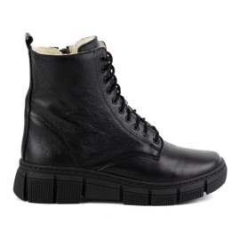 WASAK Botas de mujer de piel con aislamiento de invierno 0660W negro