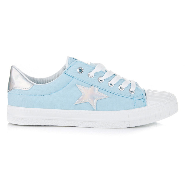 Zapatillas con holograma azul