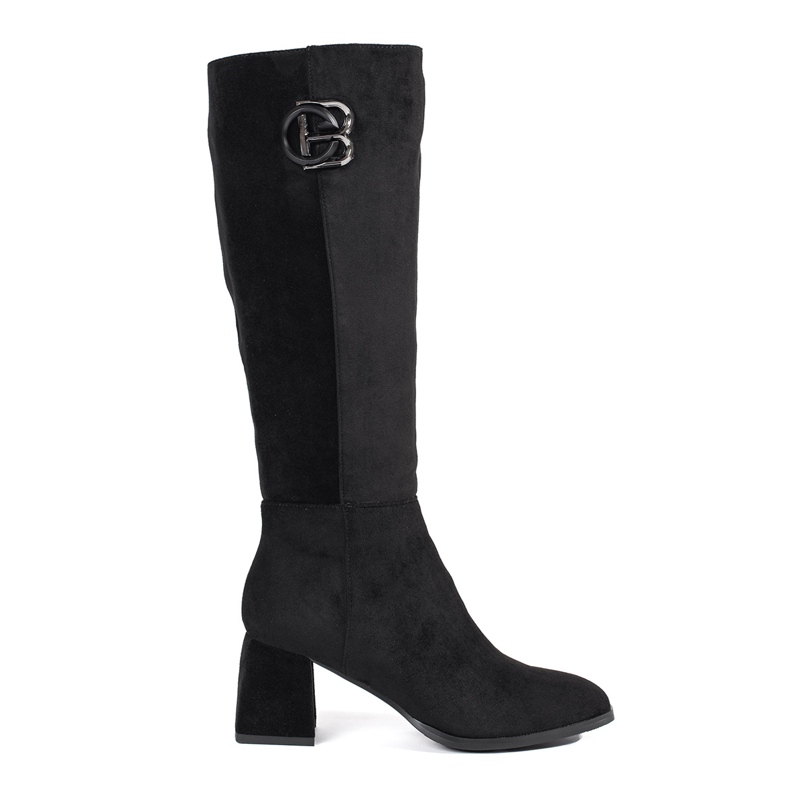 Goodin Botas altas de mujer en ante negro