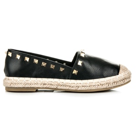 Alpargatas con tachuelas negro