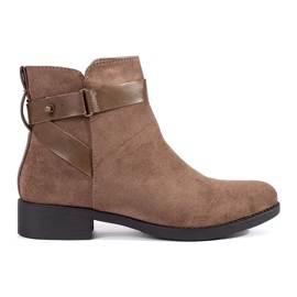 Botines mujer ante beige Botines mujer ante beige