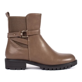 Botines mujer marrones altos marrón