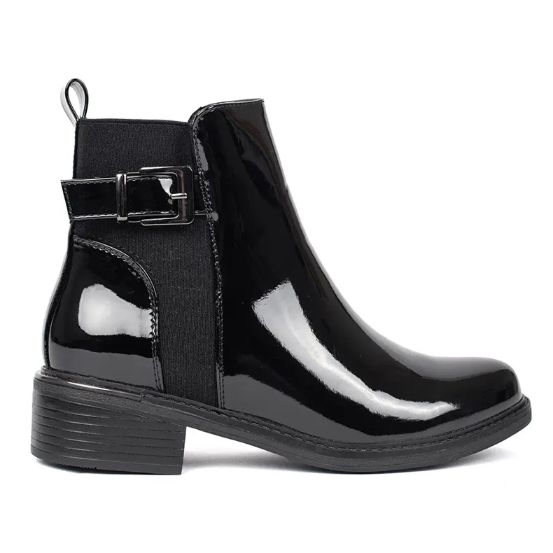 Botas Chelsea de mujer en charol negro