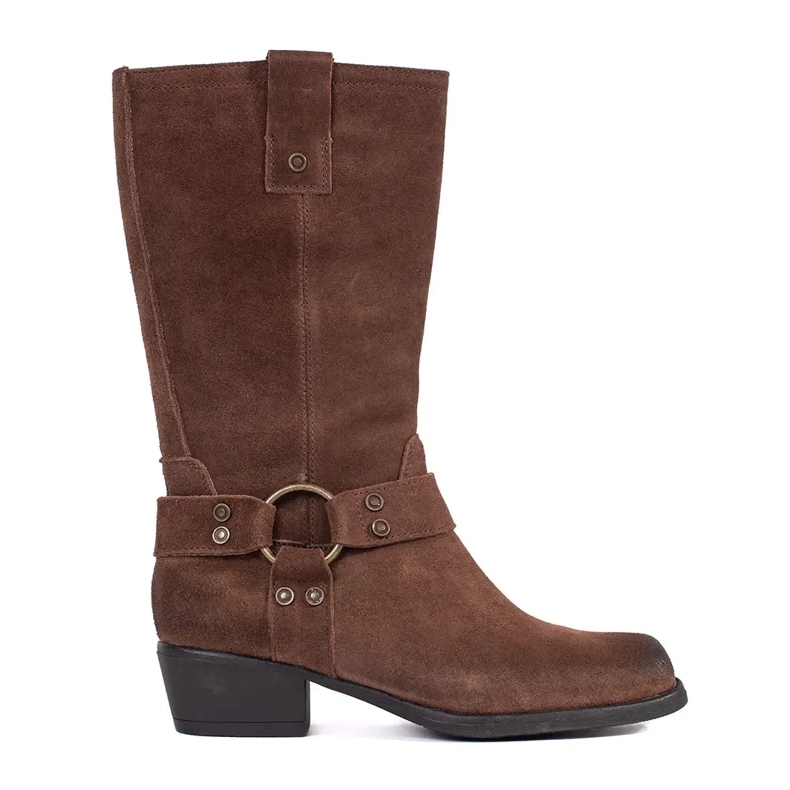 Botas cowboy mujer Sergio Leone piel marrón
