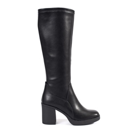 Botas de tacón negras de mujer de Sergio Leone negro