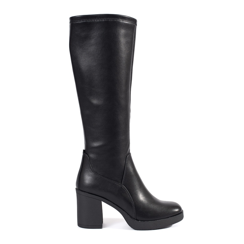 Botas de tacón negras de mujer de Sergio Leone negro