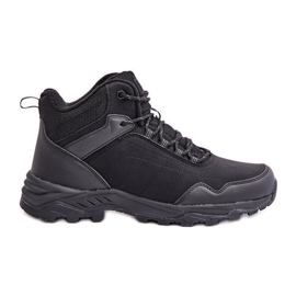 McBraun Zapatos de senderismo ligeros con aislamiento para hombre, negro