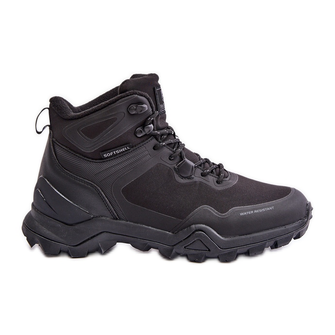McBraun Zapatos de trekking ligeros con aislamiento para hombre, negro
