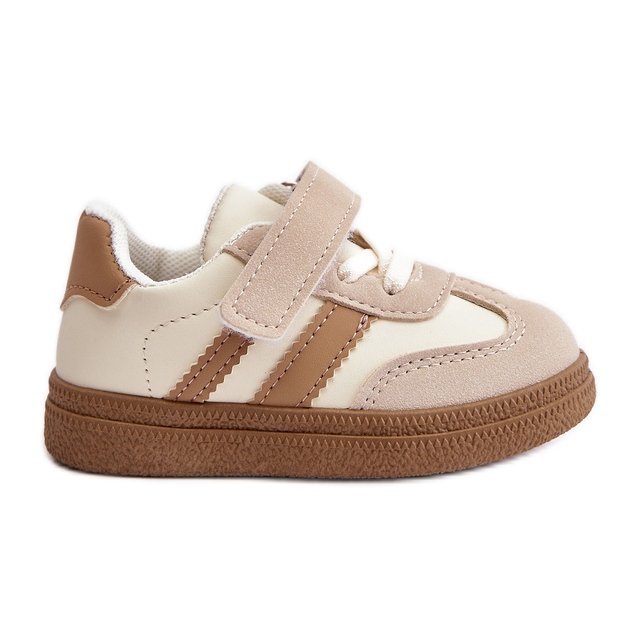 Zapatillas Infantiles Velcro Beige Tromella