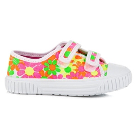 Viggami Zapatillas coloridas con flores multicolor