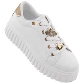News Deportivas mujer plataforma color blanco NOVEDAD 4756