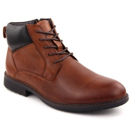 Botines aislantes de piel para hombre, marrón, T.Sokolski Z24-81