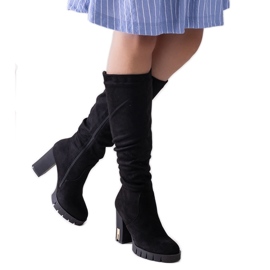 Botas de tacón Ashiva con aislamiento negro