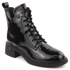 Botines de mujer charol negro D&amp;A S.Barski Colección Premium CR42-089