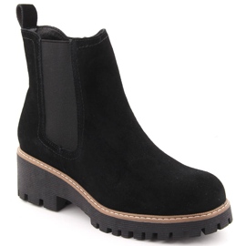 Botas Chelsea de mujer de piel negra Filippo DBT4805 negro