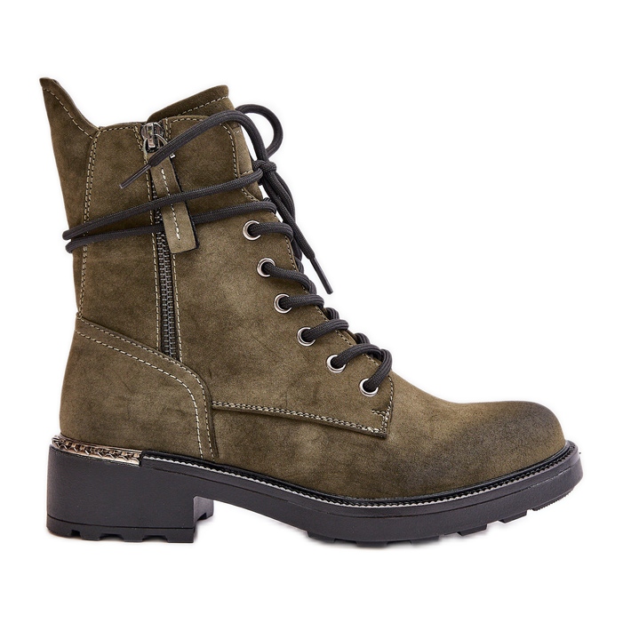 Botas altas de trabajo con cremalleras verdes Maisa