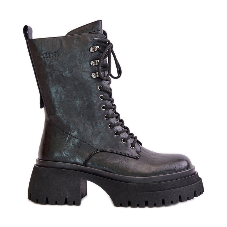 Botas de trabajadora de piel para mujer con aislamiento GOE OO2N4121 Negro