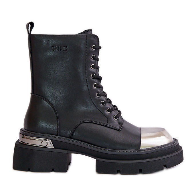 Botas de Trabajo Aislantes para Mujer Fabricadas en Piel Natural Goe OO2N4119 Negro