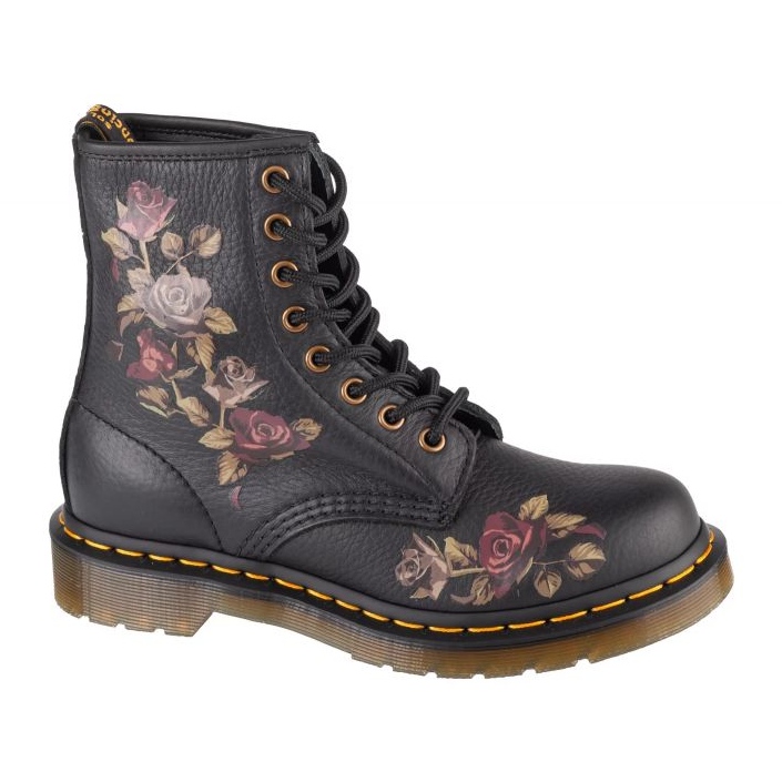 Dr. Martens doctor zapatos Martens 1460 Rosas podridas DM32070001 negro