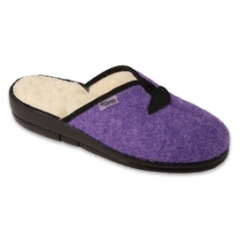 Zapatos de mujer befado aislados con lana pu 937D637 violeta púrpura