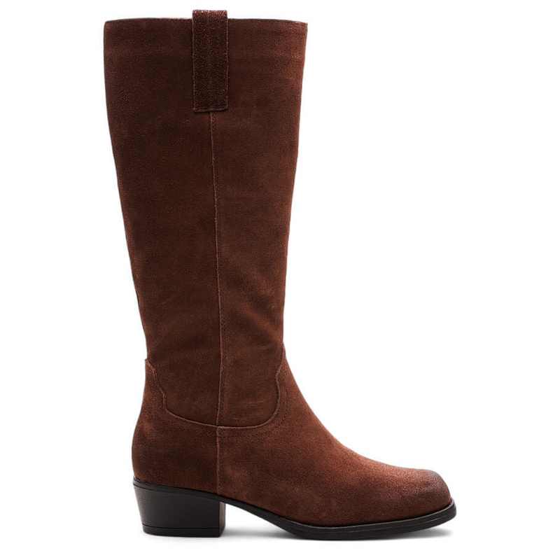 Botas cowboy de mujer en piel marrón de Sergio Leone KZ268