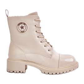 Botas de trabajo cálidas con cremallera Soratta beige