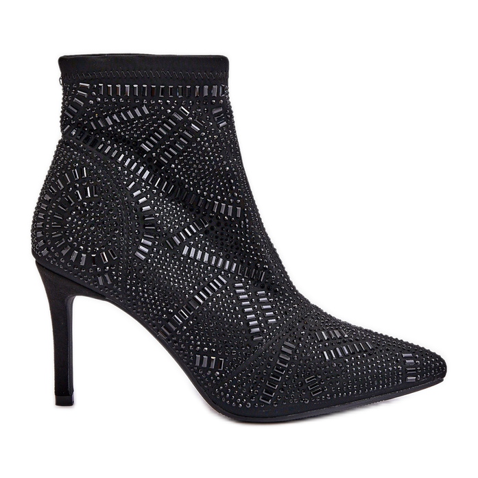 S. BARSKI Botines decorados sin cordones S.Barski HY42-161 Negro