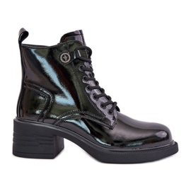 S.Barski Botines Piel Charol Aislado D&amp;A JC42-78 Negro