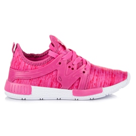 American Club Zapatillas deportivas con cordones para niños rosa