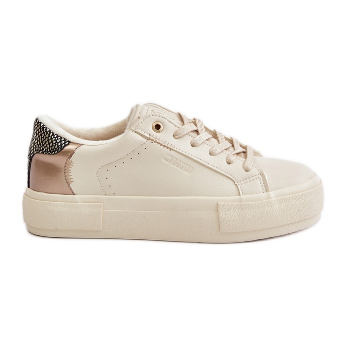 Zapatillas de mujer aisladas con plataforma Big Star OO274A454 Beige